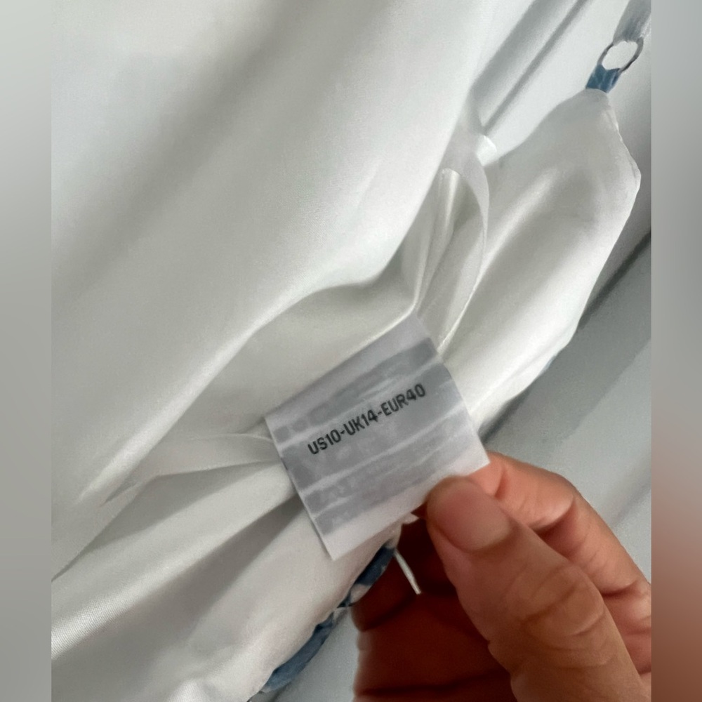 Blue Floral Tiered Maxi Dress - Picture 9 of 12